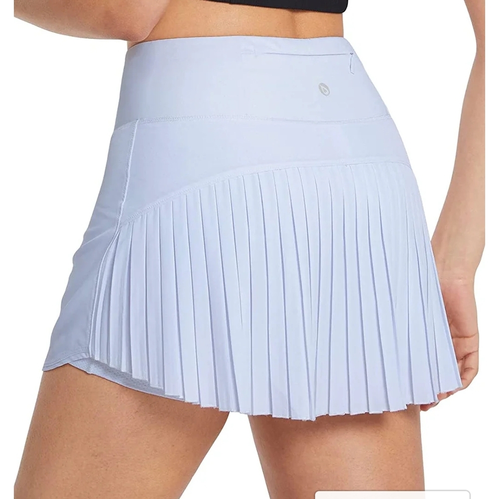 Baleaf Women's Mini Pleated Skirt in Light Blue